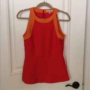 🍊 STUNNING Banana Republic Orange Top, Sz. 4/XS!